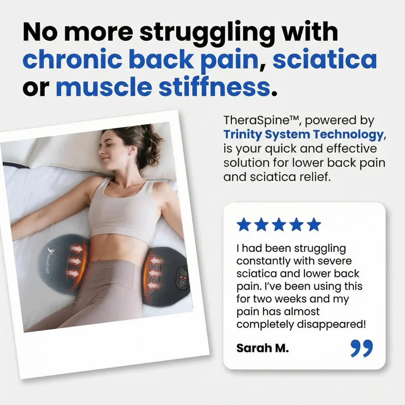 3-in-1 Heated Back & Waist Massager – Soothing Heat & Relaxation