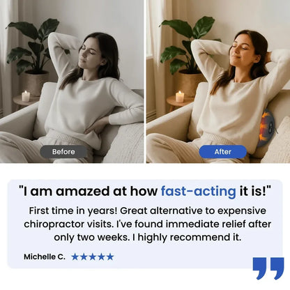 3-in-1 Heated Back & Waist Massager – Soothing Heat & Relaxation